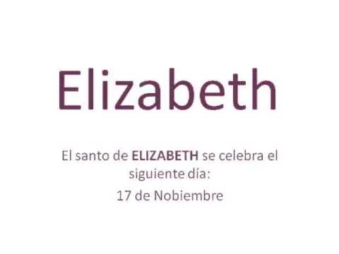 Origen y significado nombre Elizabeth - YouTube