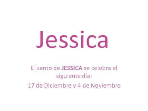 Origen y significado del nombre Jessica - YouTube