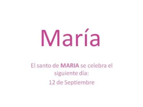 Origen y significado del nombre Maria - YouTube