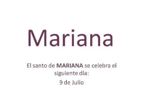 Origen y significado del nombre Mariana - YouTube