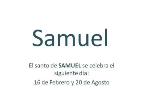 Origen y significado del nombre Samuel - YouTube