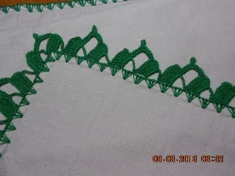 Orillas a crochet para servilletas - Imagui