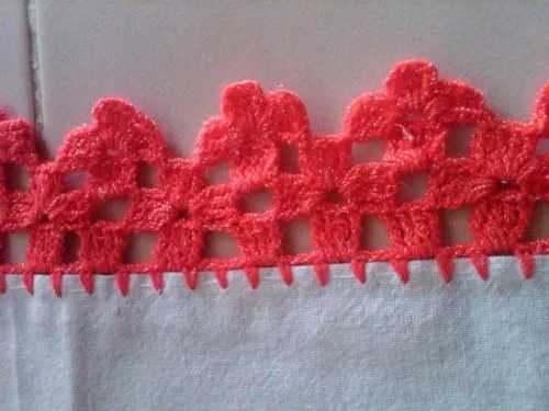 Orillas de servilletas a crochet - Imagui