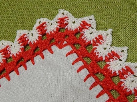 Orilla # 17 Dos Colores Crochet - YouTube