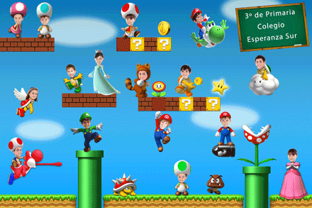 Orla Escolar Super Mario Bros. Fotomontajes Infantiles. | Orlas ...