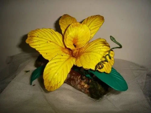 Como hacer una orquídea de foami - Imagui