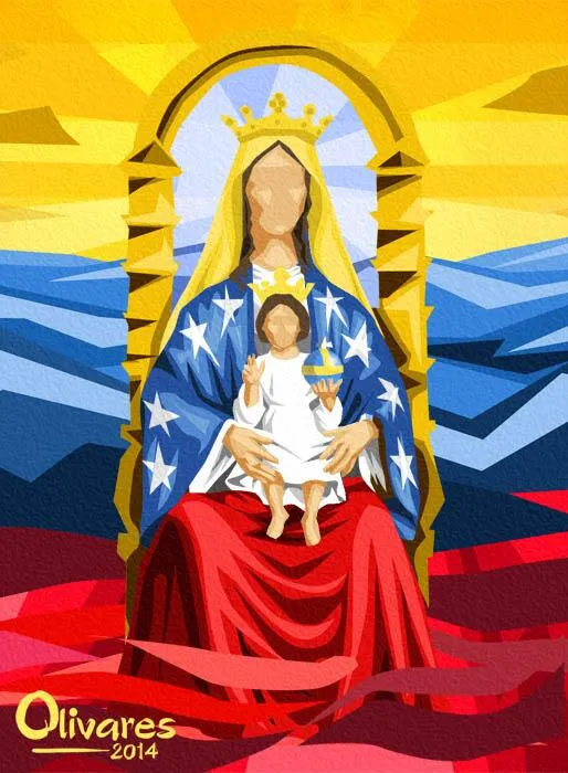 Oscar Olivares on Twitter: "Arte con nuestra bandera: Virgen de ...