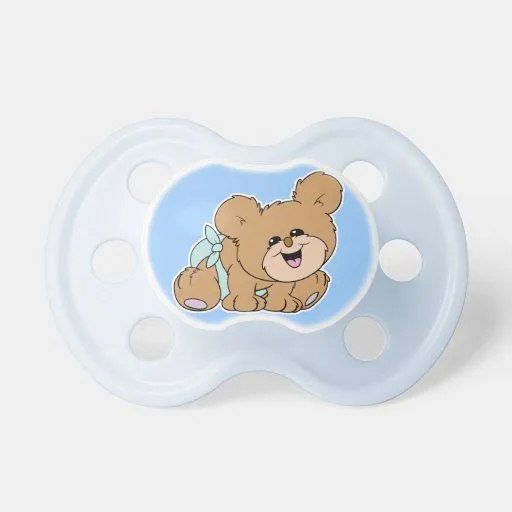 oso lindo del dibujo animado del bebé chupetes para bebés de Zazzle.
