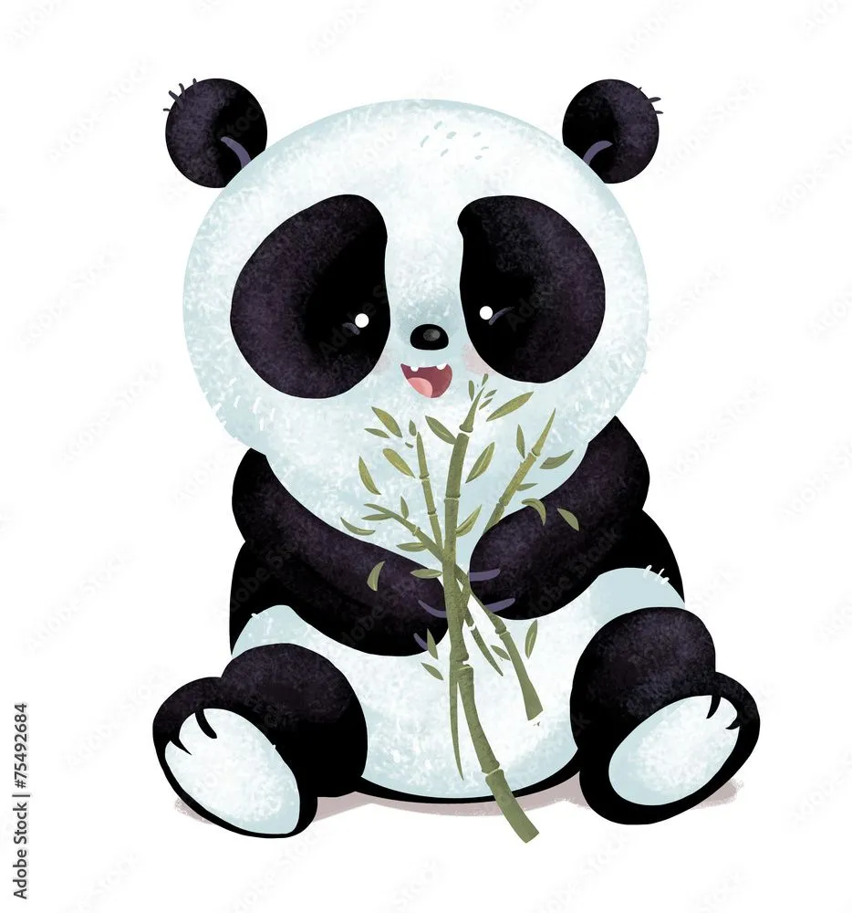 oso panda bebe ilustración de Stock | Adobe Stock