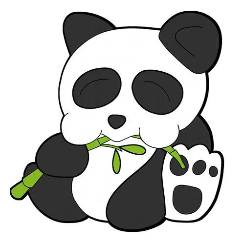 Osos panda tiernos para dibujar - Imagui