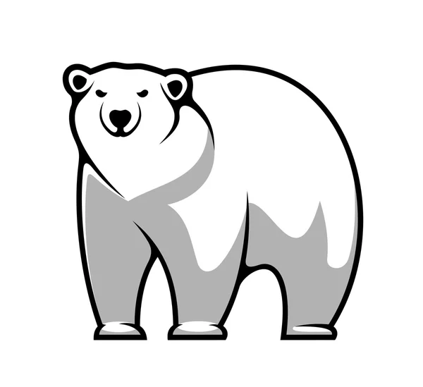 Oso polar del dibujo animado — Vector stock © Seamartini #44101715