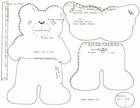 Patrones de oso de peluche gigante - Imagui