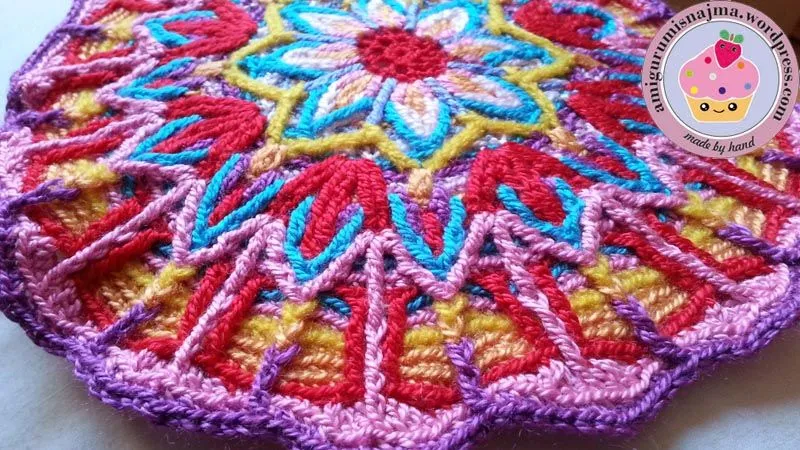 Overlay crochet- crochet mandala | Labores de Najma
