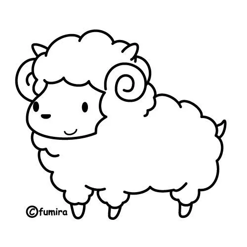 Dibujos ovejitas tiernas para colorear - Imagui