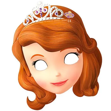 Pack 6 mascaras fiesta Princesa Sofia Disney - OcioStock