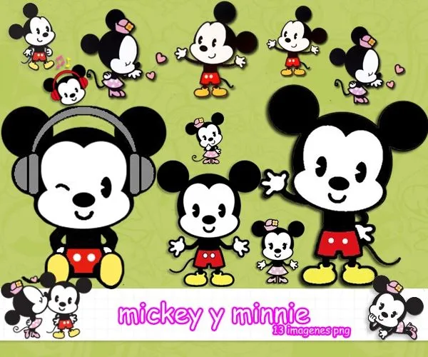 pack de Mickey Y Minnie png by patii123 on DeviantArt