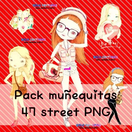 Pack de munecas de 47 street png by Belu0506 on DeviantArt