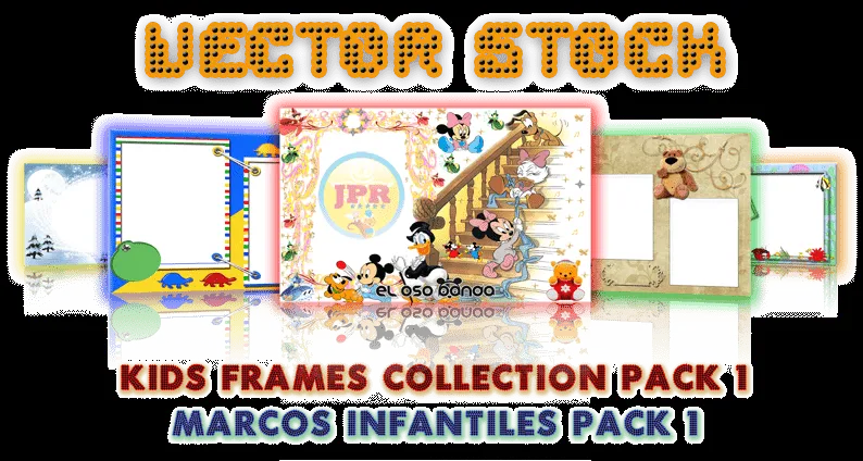 Pack de Vectores de Marcos Infantiles 1 - Paperblog Pack de Vectores de Marcos Infantiles 1 - Paperblog