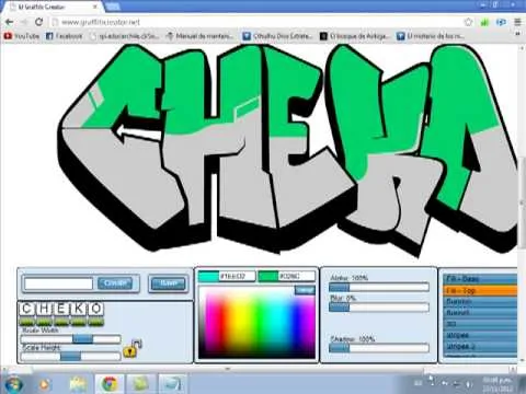 pagina para crear graffitis - YouTube
