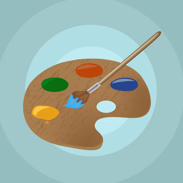 Paint brush and palette Vectores de stock libres de derechos ... Paint brush and palette Vectores de stock libres de derechos ...
