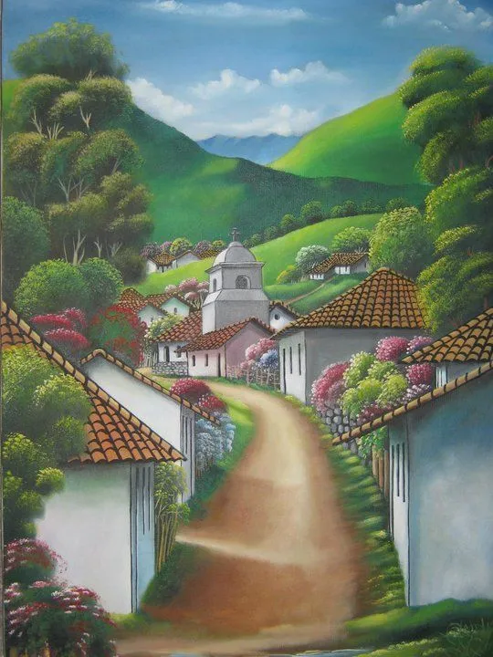 paisaje tipico Juan Viccente Sanches Martinez- Artelista.