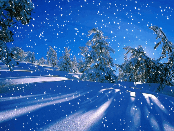 PAISAJES ANIMADOS: Paisaje animado de nieve ( PAISAJES ANIMADOS: Paisaje animado de nieve (
