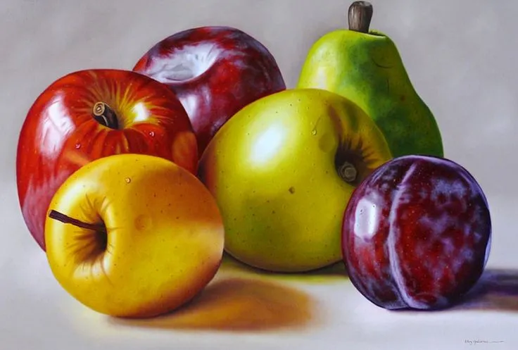 Paisajes y Bodegones: Cuadro pintura: Bodegón con frutas | arte ...