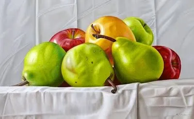 Paisajes y Bodegones: Cuadro pintura: Bodegón con frutas Paisajes y Bodegones: Cuadro pintura: Bodegón con frutas