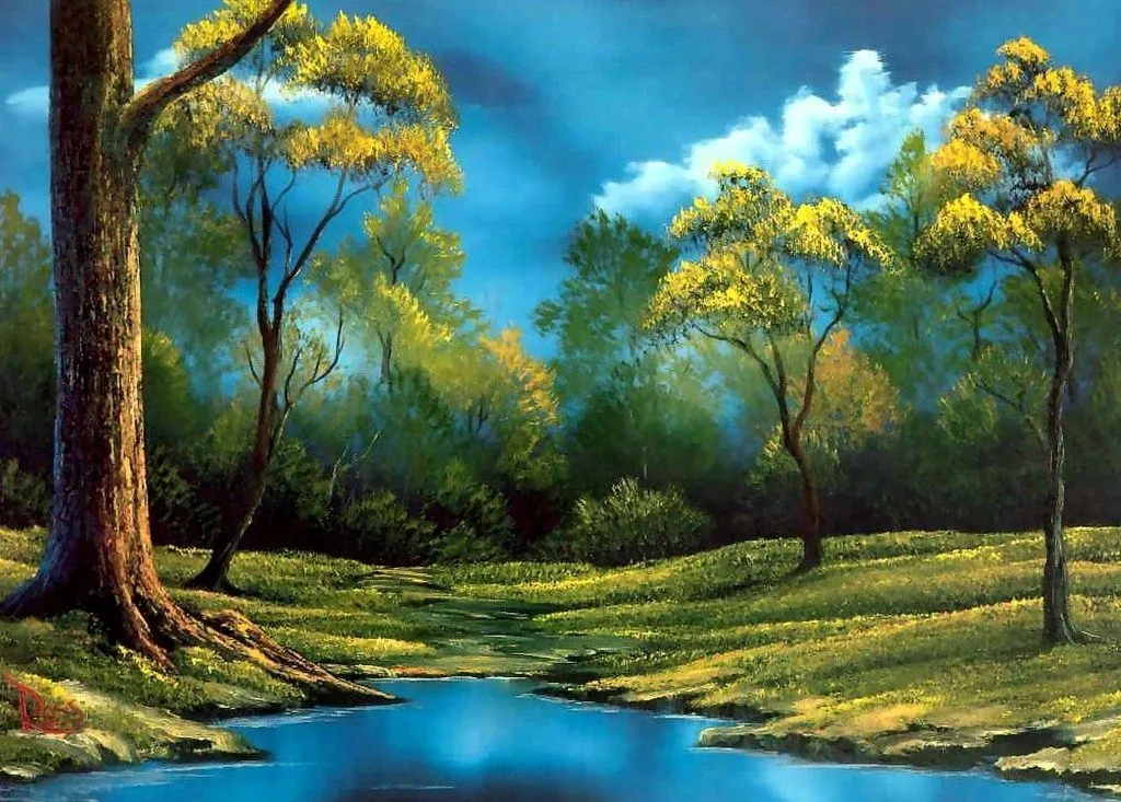 Paisajes y Bodegones: PINTURAS : PAISAJES BOB ROSS Paisajes y Bodegones: PINTURAS : PAISAJES BOB ROSS
