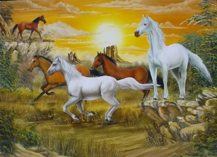 caballos carlos enrique sanchez santamaria - Artelista.com