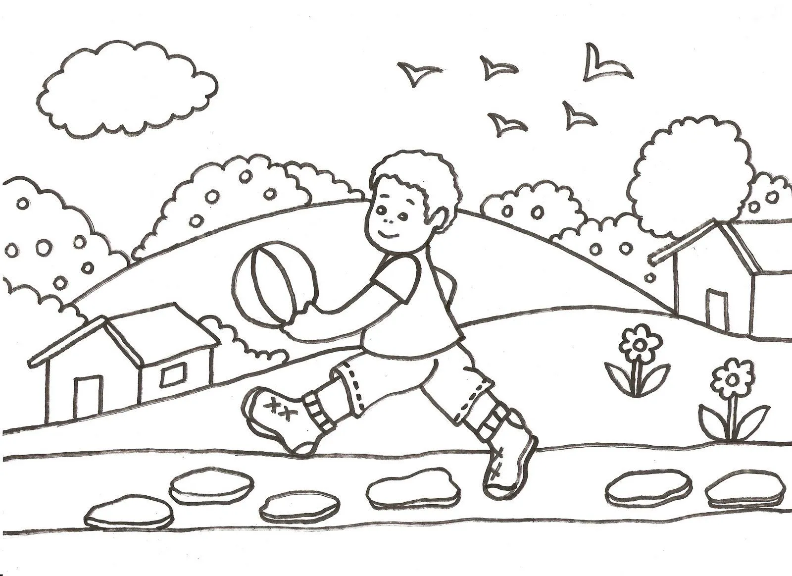 Paisajes para colorear para niños de 5 años - Imagui Paisajes para colorear para niños de 5 años - Imagui