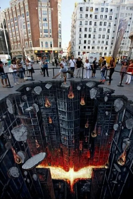 Paisajes Increíbles on Twitter: "Espectacular arte callejero 3D de ...