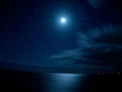 Paisajes de noche con Luna llena - Imagui