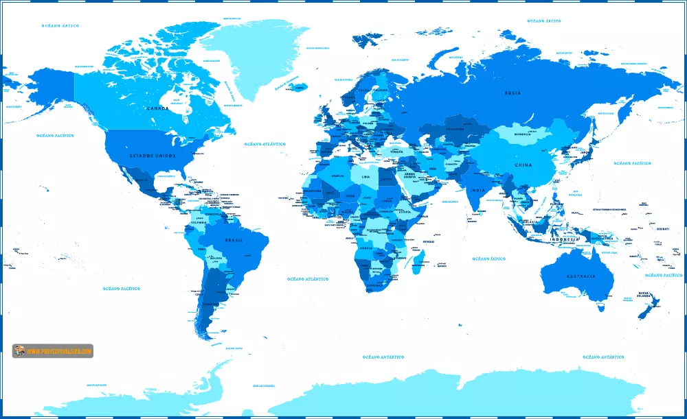 Países Y Capitales Del Mundo [Listado y Mapas] - Proyecto Viajero