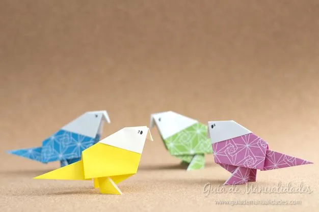Cómo hacer un pajarito de origami - Guía de MANUALIDADES