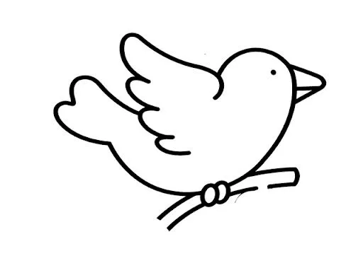 Pájaro dibujo infantil - Imagui