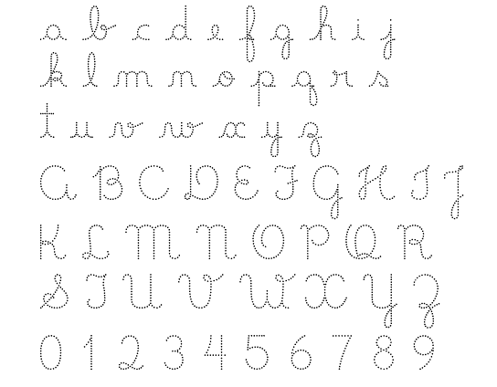 Caligrafia letra cursiva para imprimir - Imagui