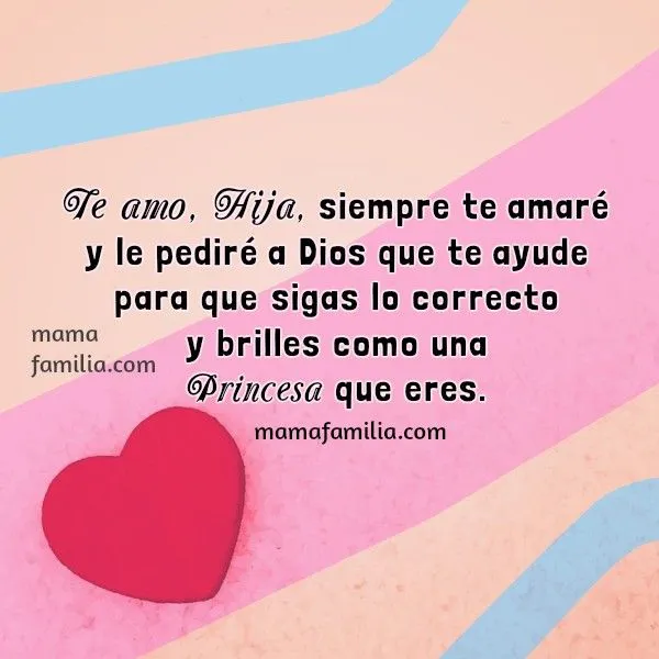 Palabras lindas de Bendición para mi Hija - Mamá y Familia Palabras lindas de Bendición para mi Hija - Mamá y Familia