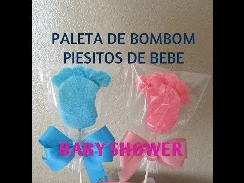 Paleta De Bombon Piesitos De Bebe/Baby Shower/Tutorial - Madelin's ...