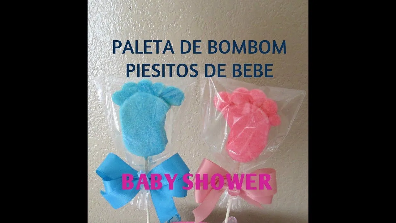 Paleta De Bombon Piesitos De Bebe/Baby Shower/Tutorial - Madelin's ...