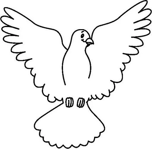 Dibujo de palomas para colorear - Imagui