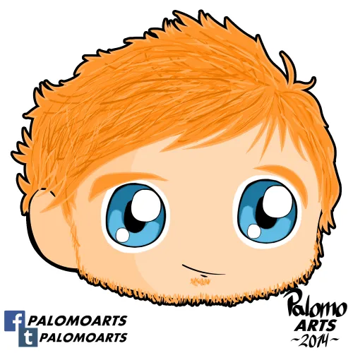 PalomoArts • Dibujos del Momento Ed Sheeran Chibi Face Visita...