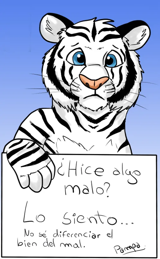 Pampa, el tigre blanco del Zoológico Metropolitano... -