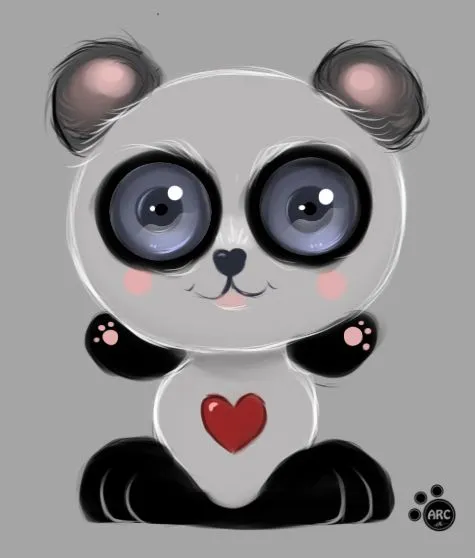 Panda dibujos tiernos - Imagui