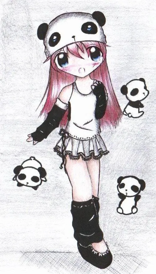 Panda lover: color by LilChiisai on DeviantArt