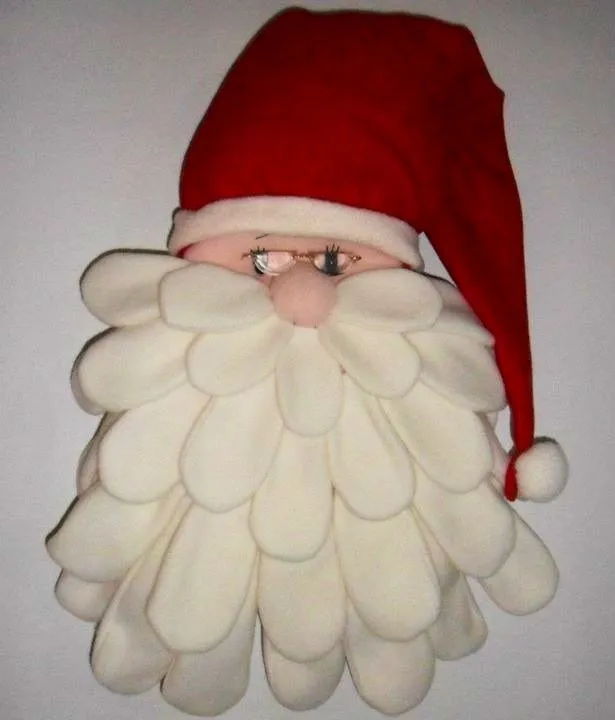 Cara de Noel en paño lency y barbas en pétalos de Flix. | MUÑECOS ...