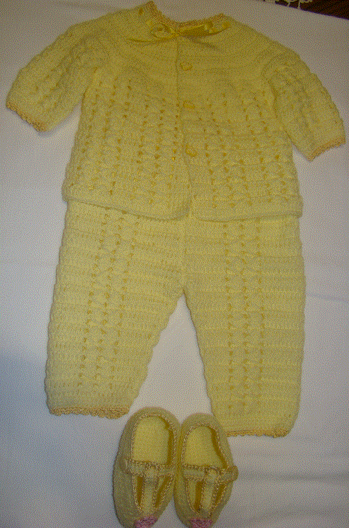 Pantalon tejido a crochet para bebé - Imagui