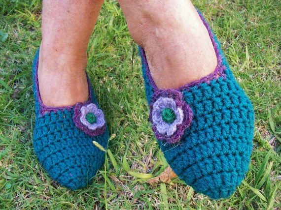 Pantuflas tejidas al crochet patrones - Imagui | buenas ideas tela ...