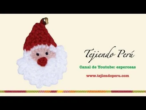 Papa Noel tejido en crochet - YouTube