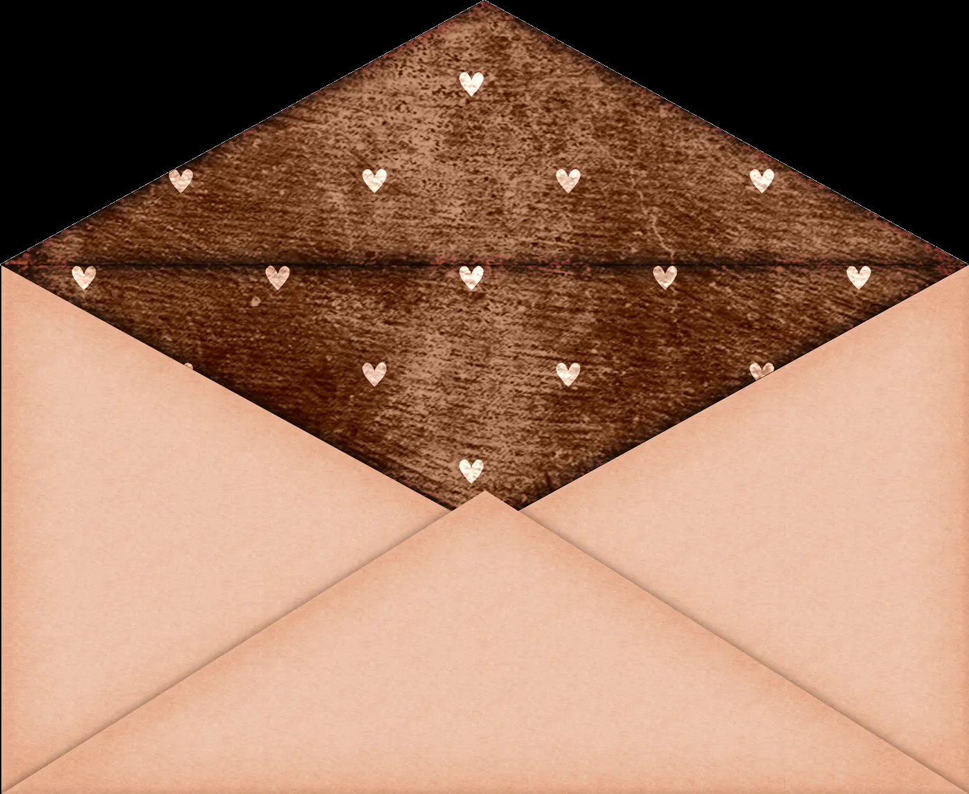 Papel de carta infantil: Sobre para carta color rosa y marrón Papel de carta infantil: Sobre para carta color rosa y marrón